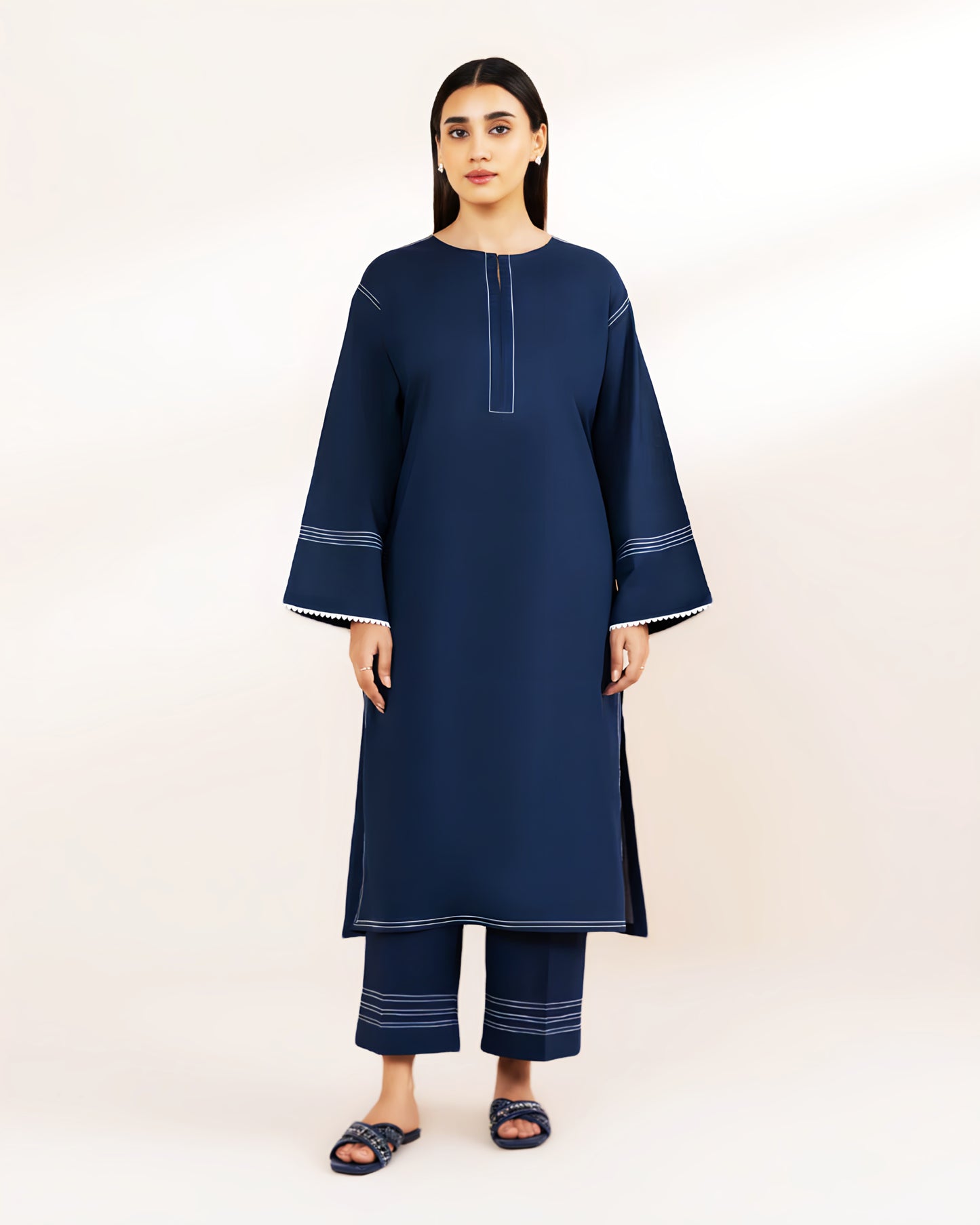 Premium Jacquard Cotton 2 Piece (Pret)