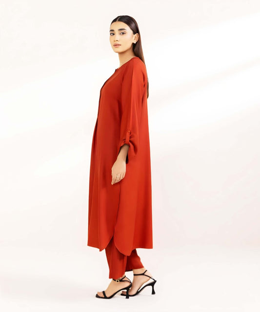 Jacquard Cotton 2 Piece Kurta Set (Pret) - Kurta4u.com