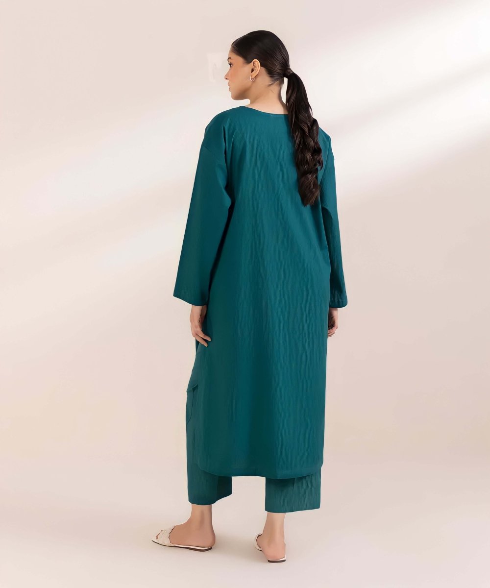 Jacquard Cotton Kurta Set (Pret) - Kurta4u.com