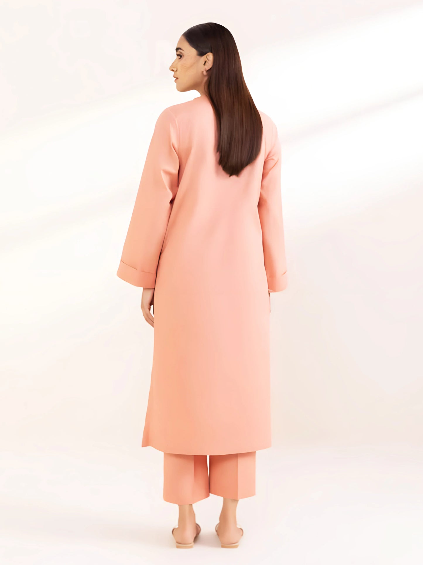 Peach Serenity Linen Co-Ord Set
