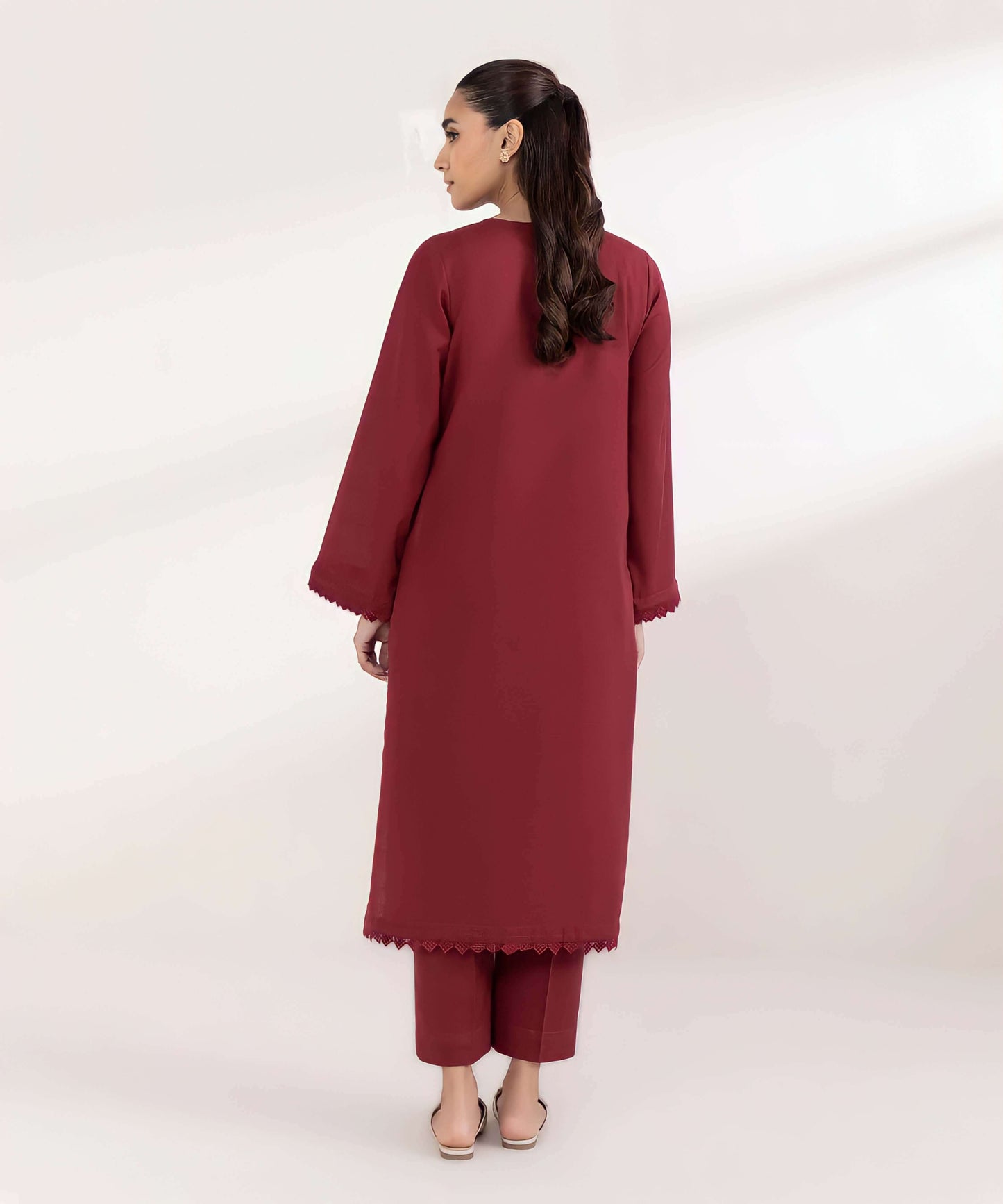 Premium Jacquard Cotton 2 Piece (Pret)