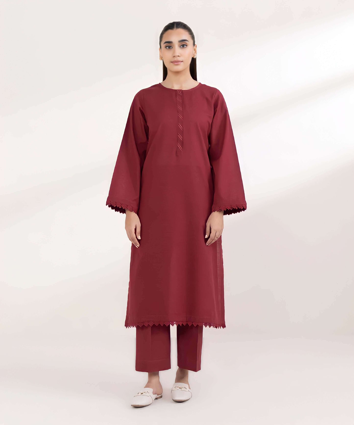 Premium Jacquard Cotton 2 Piece (Pret)