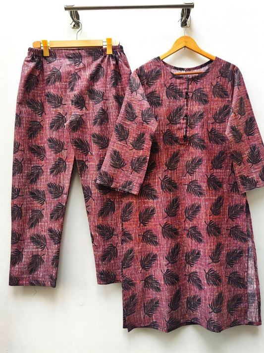 Printed Khaddar 2 Piece (Pret) - Kurta4u.com