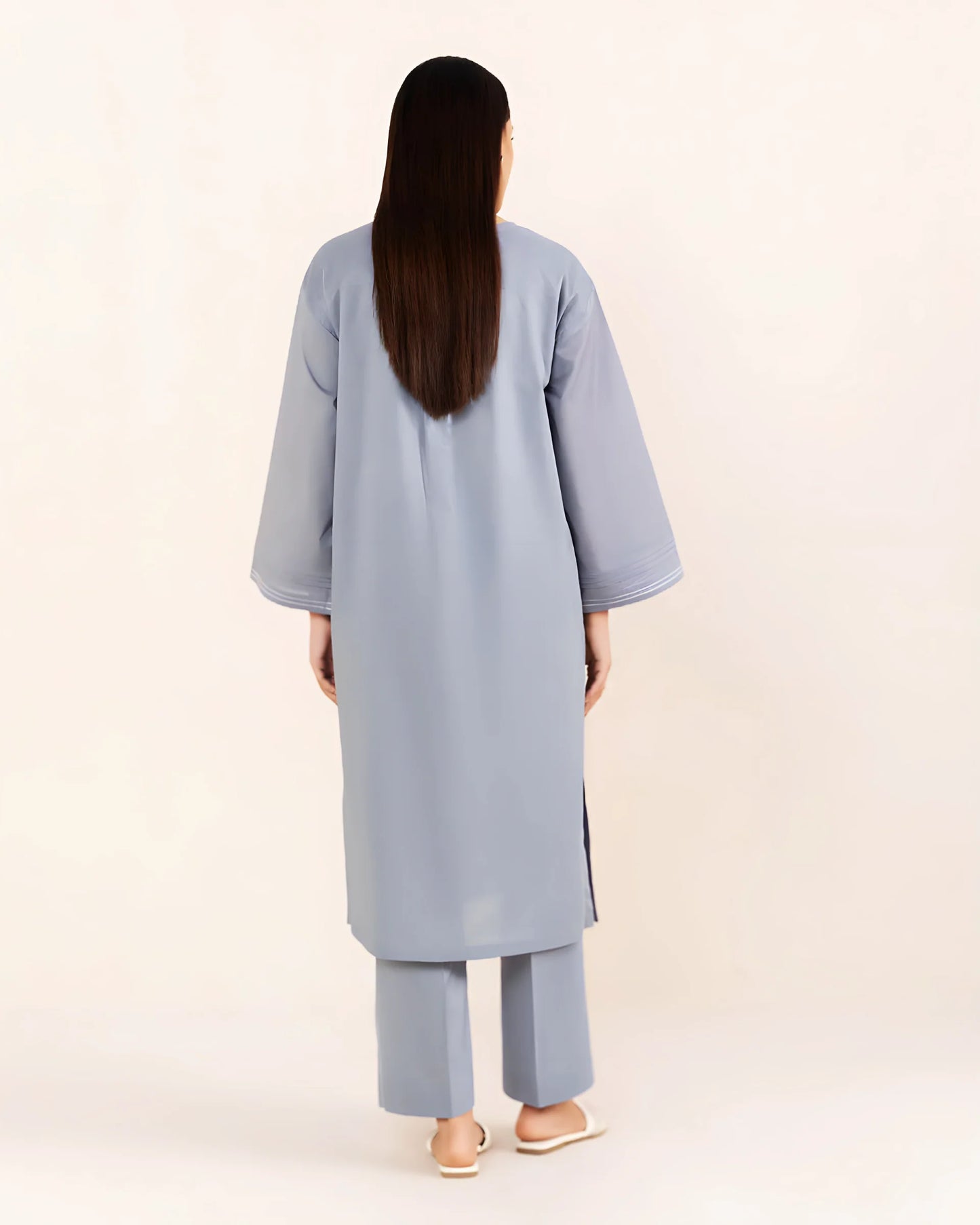 Jacquard Cotton 2 Piece Kurta Set (Pret)