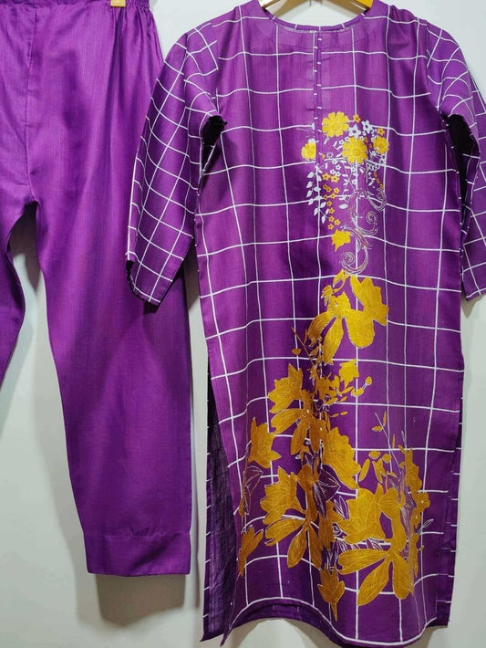 Slub Khaddar Shirt (Pret) - Kurta4u.com