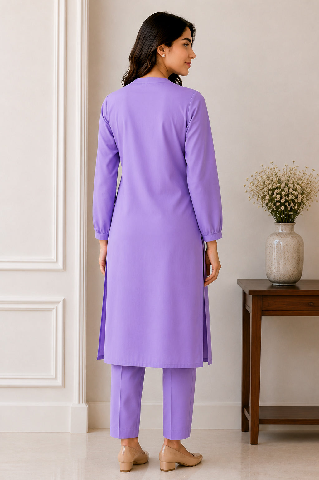 Lilac Grace – Premium 2-Piece Kurta Set