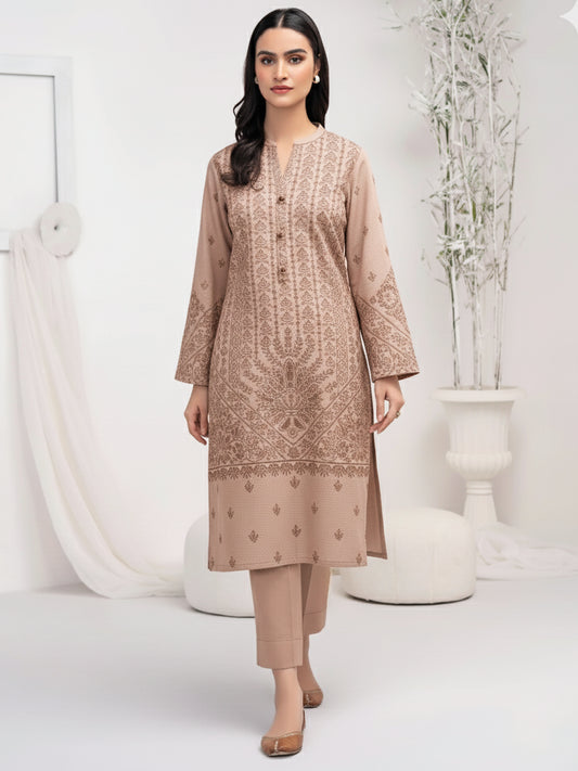 Premium Dhanak 2 PCS Printed Kurta Set ( Pret )