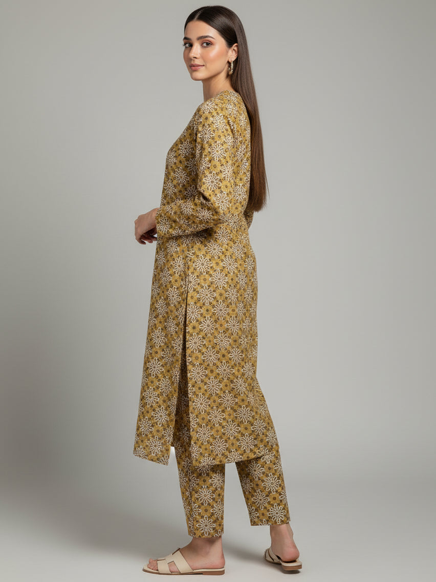 2 PCS Printed Kurta Set