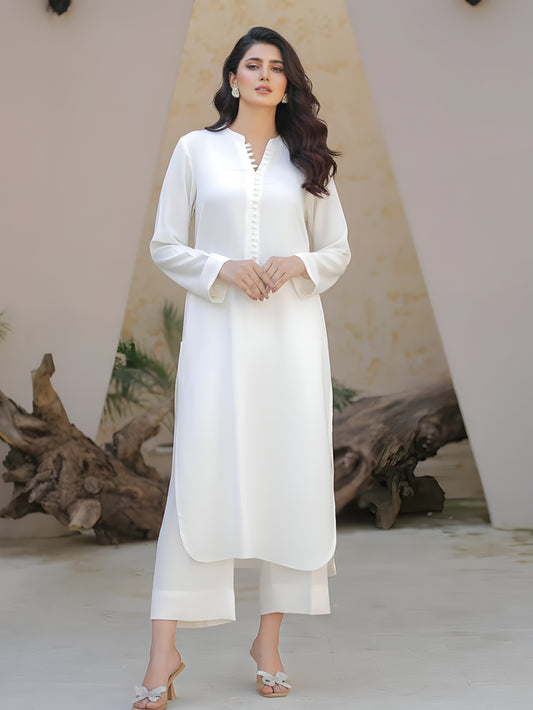 Premium Dhanak 2 PCS Kurta Set ( Pret )