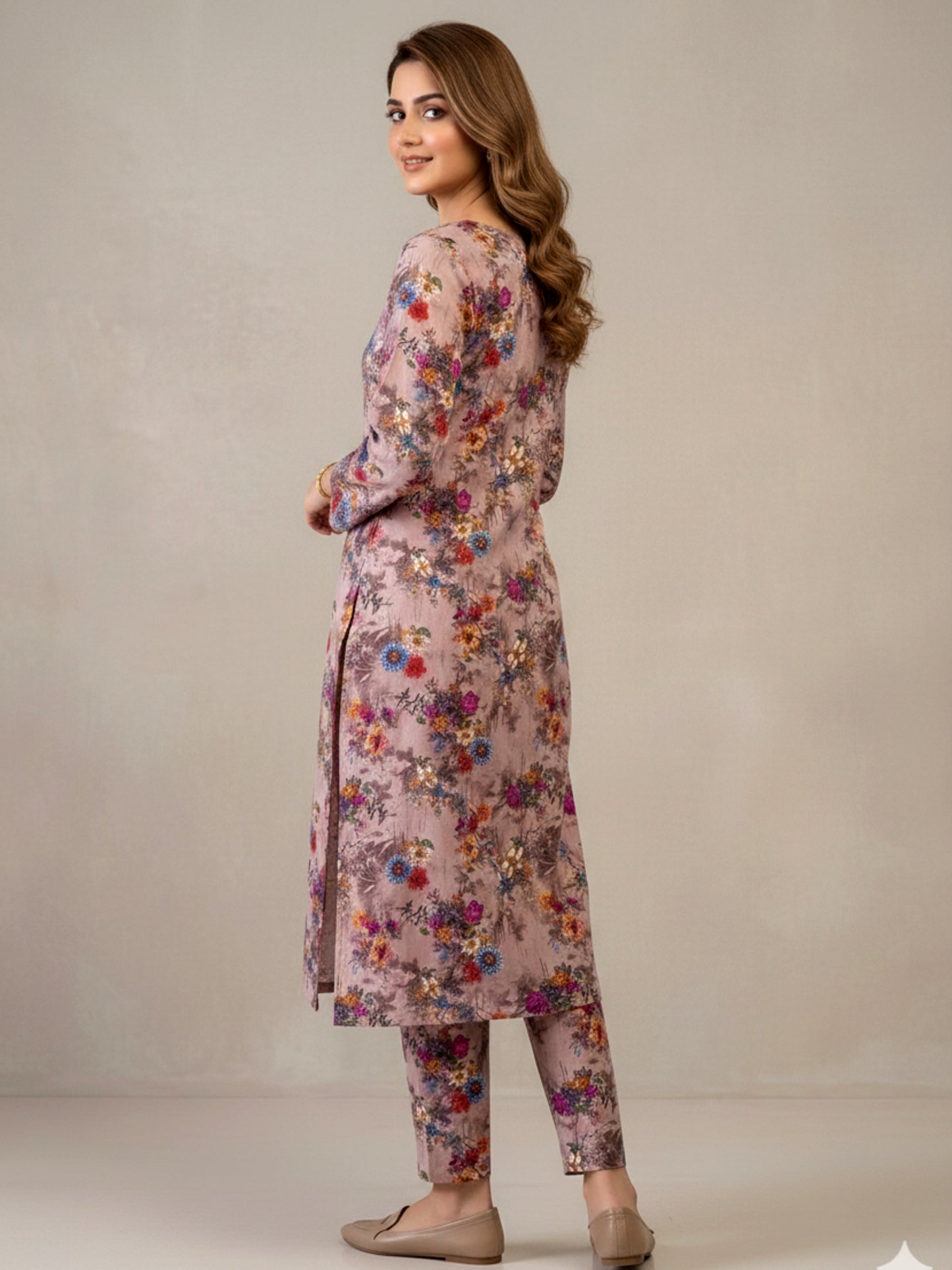 Blush Garden 2 PCS Printed Kurta Set