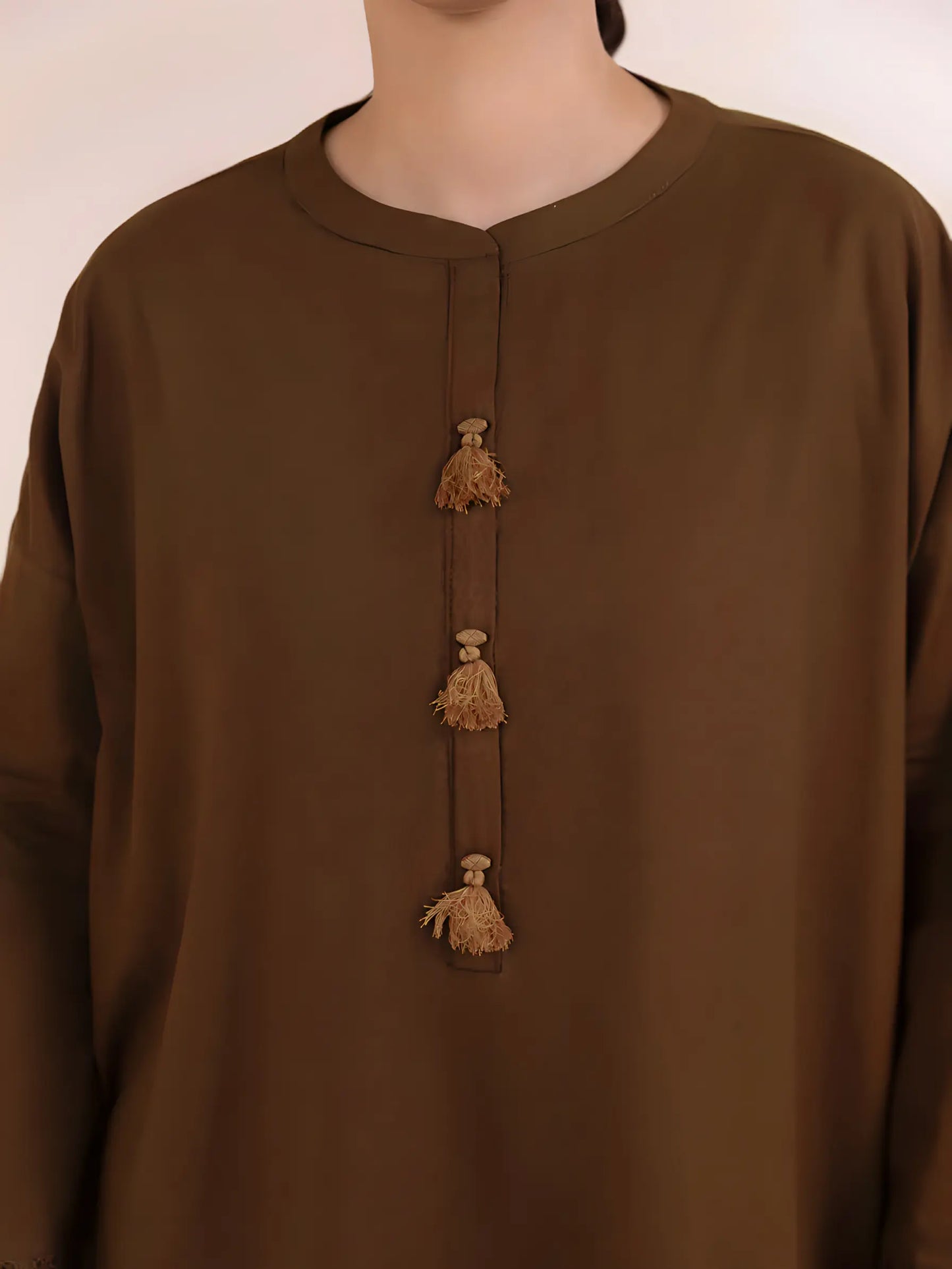 Jacquard Khaddar 2 Piece Kurta Set (Pret)