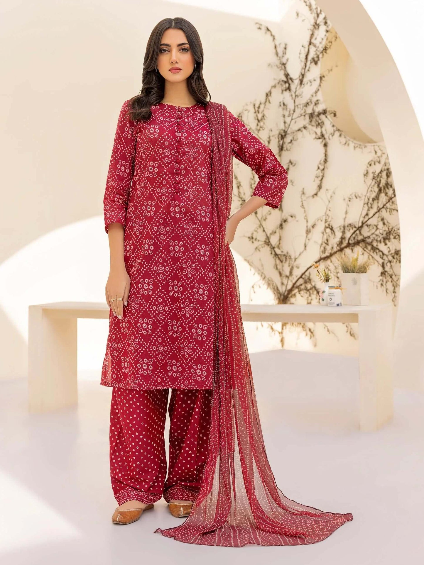 Premium Khaddar Printed 3 Piece Suite