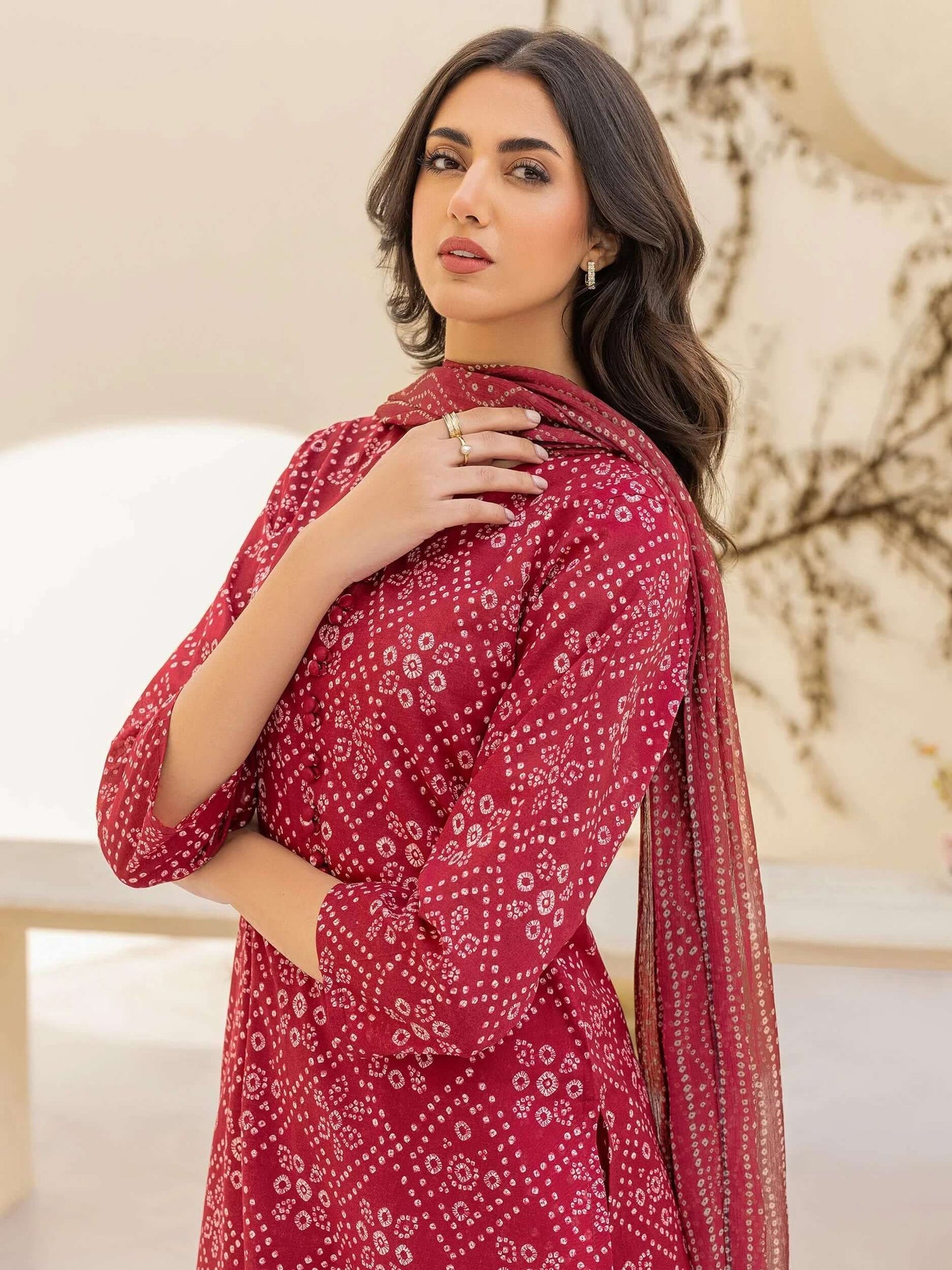 Premium Khaddar Printed 3 Piece Suite