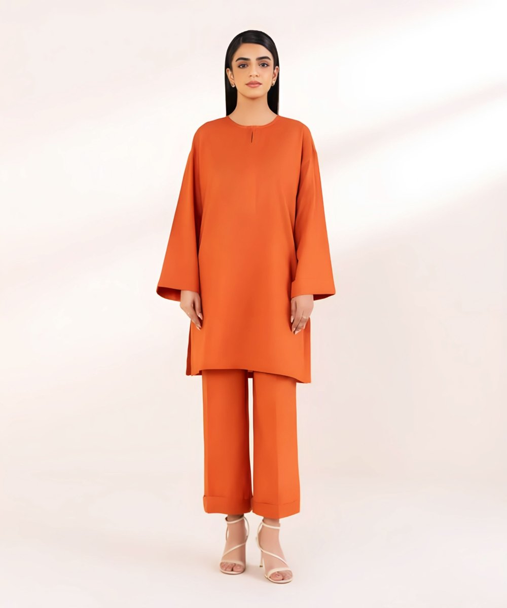 Cambric Cotton 2 Piece Kurta Set (Pret) - Kurta4u.com
