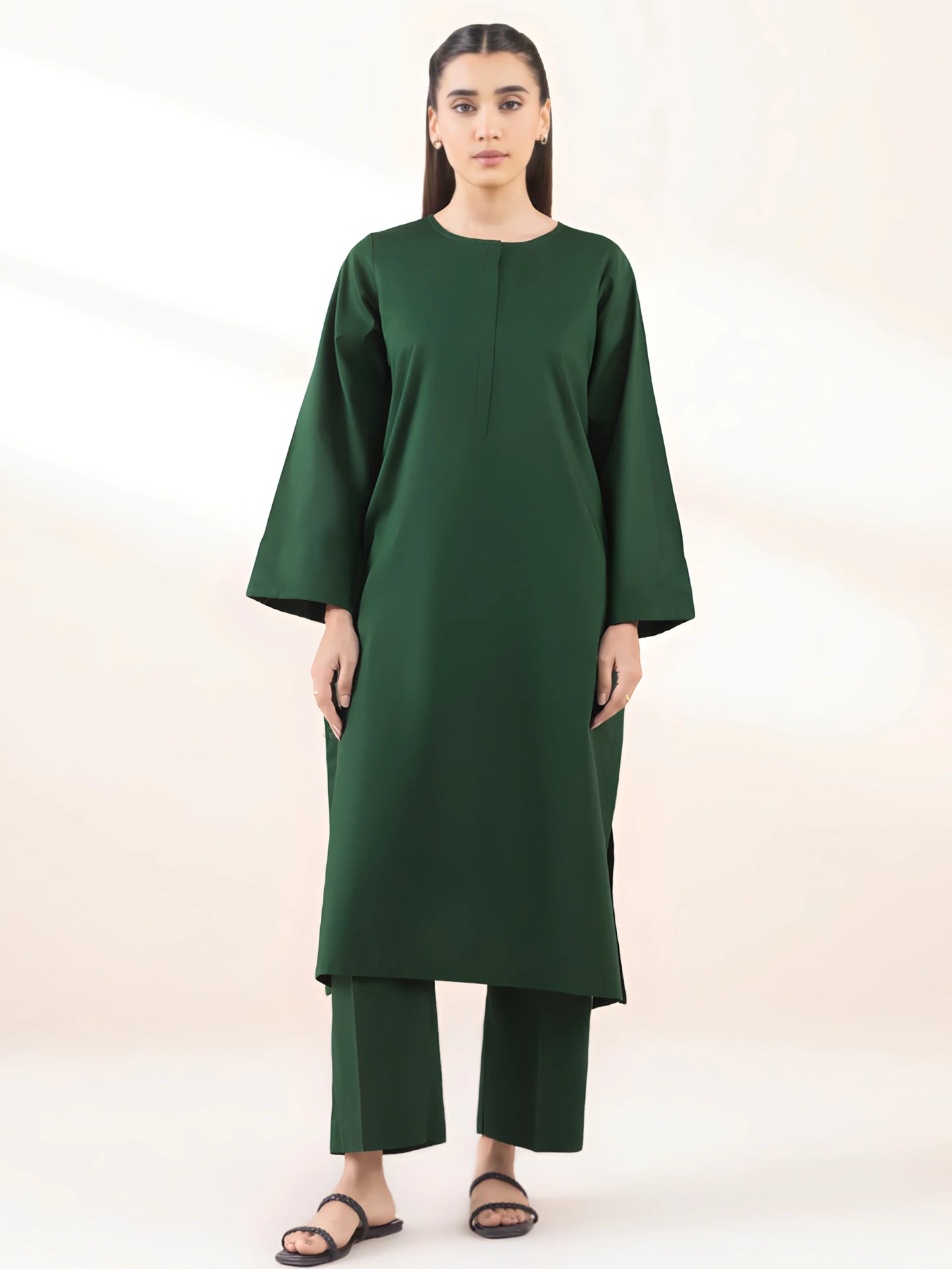 Linen 2 Piece Kurta Set (Pret)