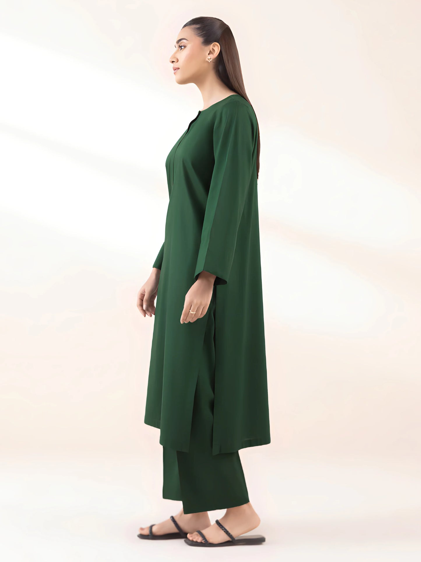 Linen 2 Piece Kurta Set (Pret)