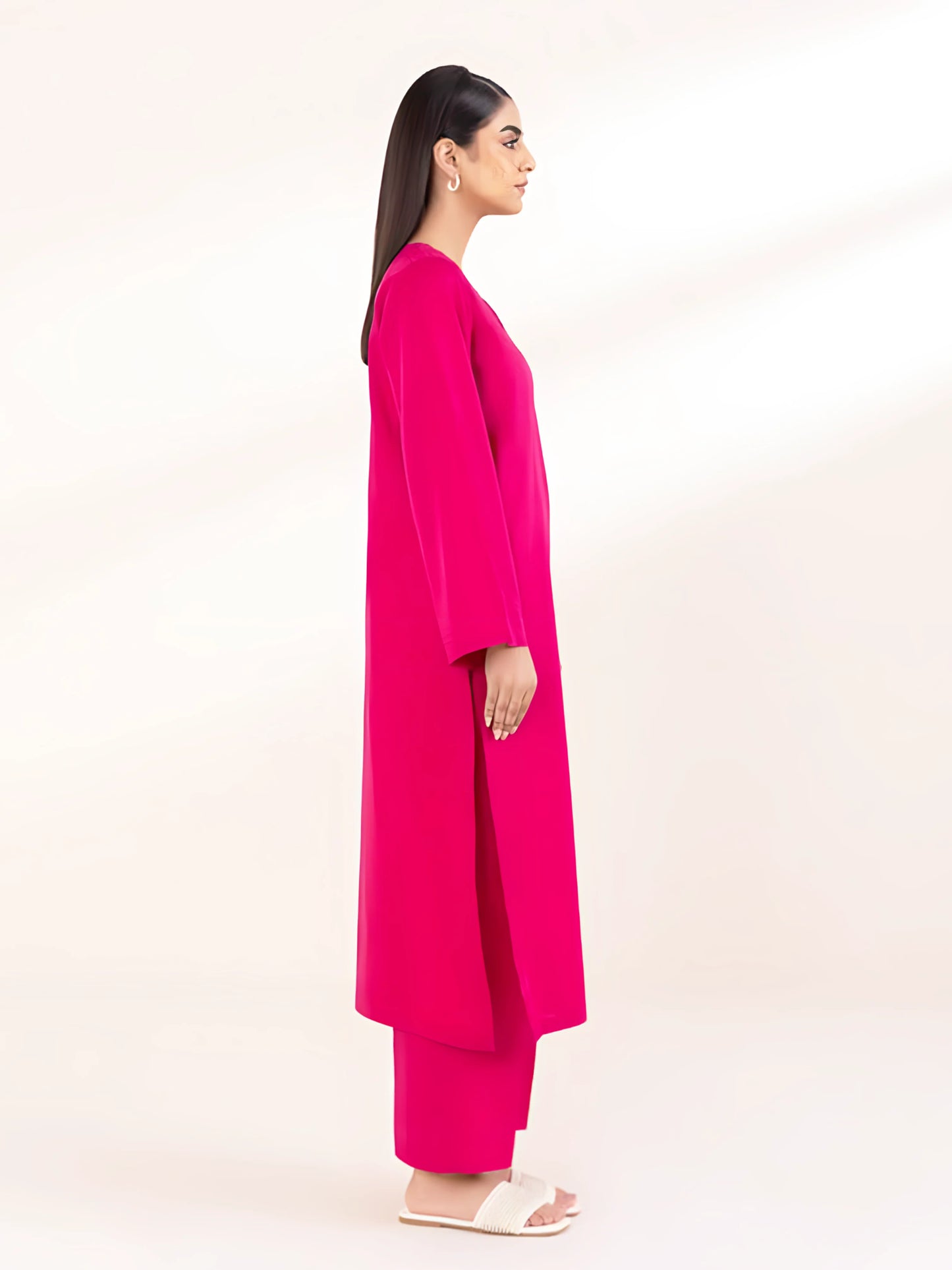 Linen 2 Piece Kurta Set (Pret)