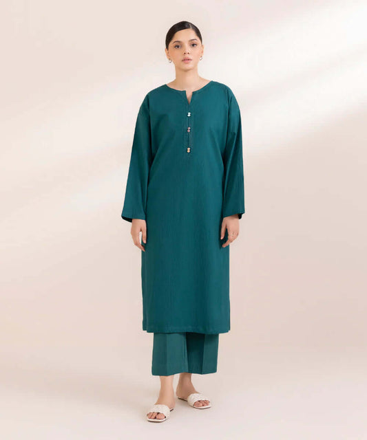 Premium Plus Texture Winter Khaddar Kurta Set