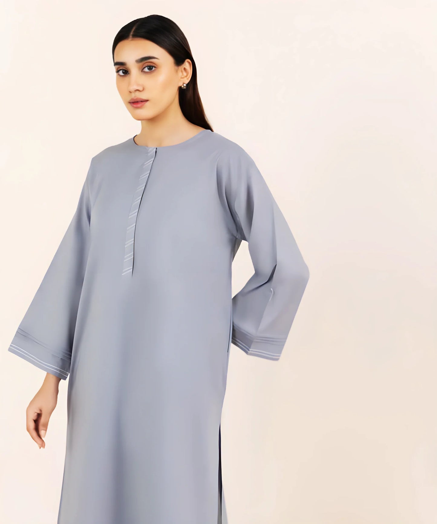 Jacquard Cotton 2 Piece Kurta Set (Pret)