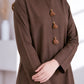 Everyday Essential Brown Kurta Co-Ord Set