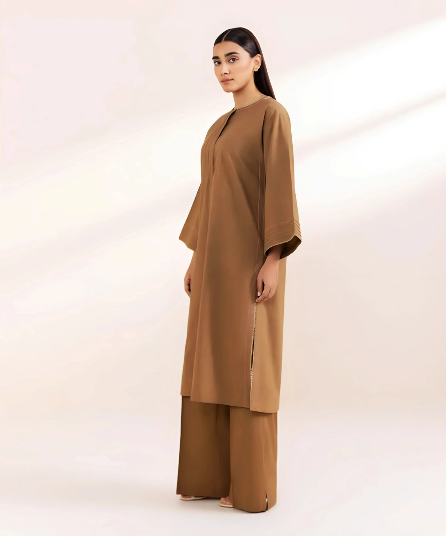 Jacquard Cotton 2 Piece Kurta Set (Pret) - Kurta4u.com