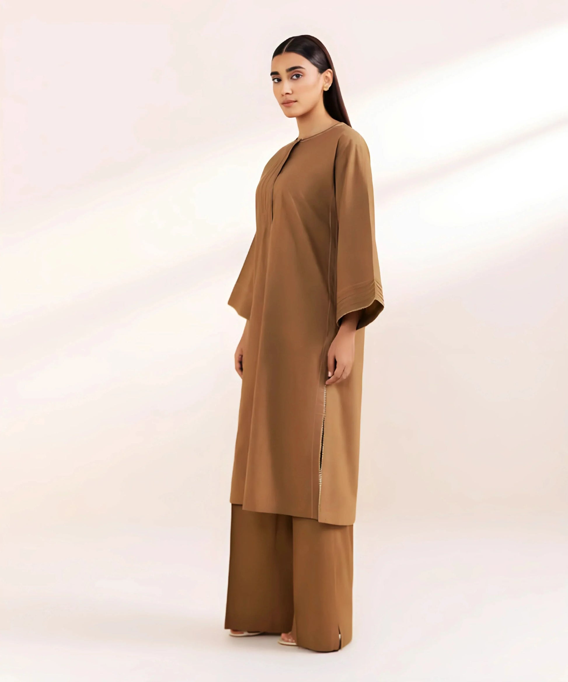 Jacquard Cotton 2 Piece Kurta Set (Pret) - Kurta4u.com
