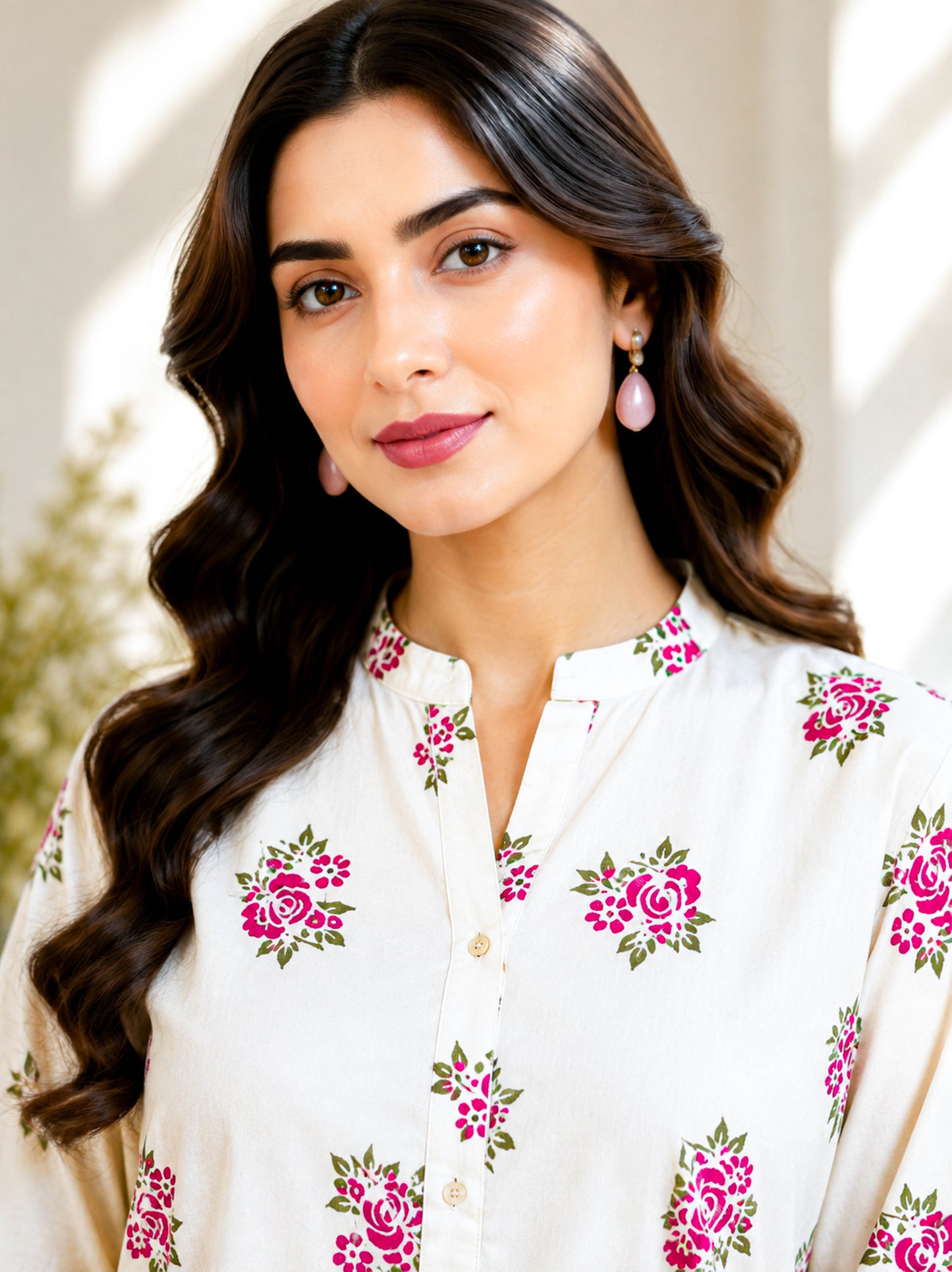 Gul-e-Rose – Printed 2-Piece Unstitched Linen Suit