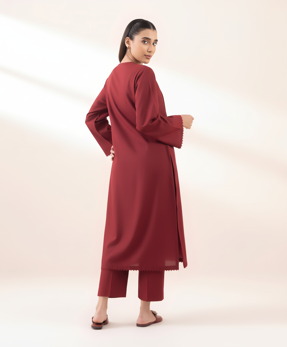 Stone Linen 2-Piece Kurta Set – Premium Pret