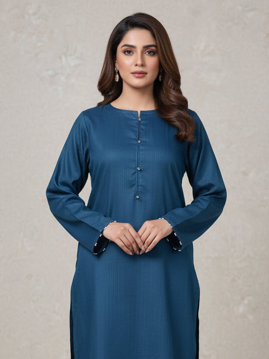 Azure Grace – Premium Textured Lawn 2PC (Pret)