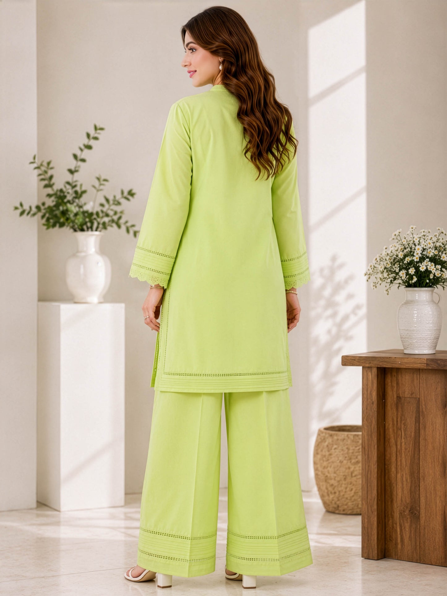 Lime Aura – Premium 2 Piece Co-Ord Set