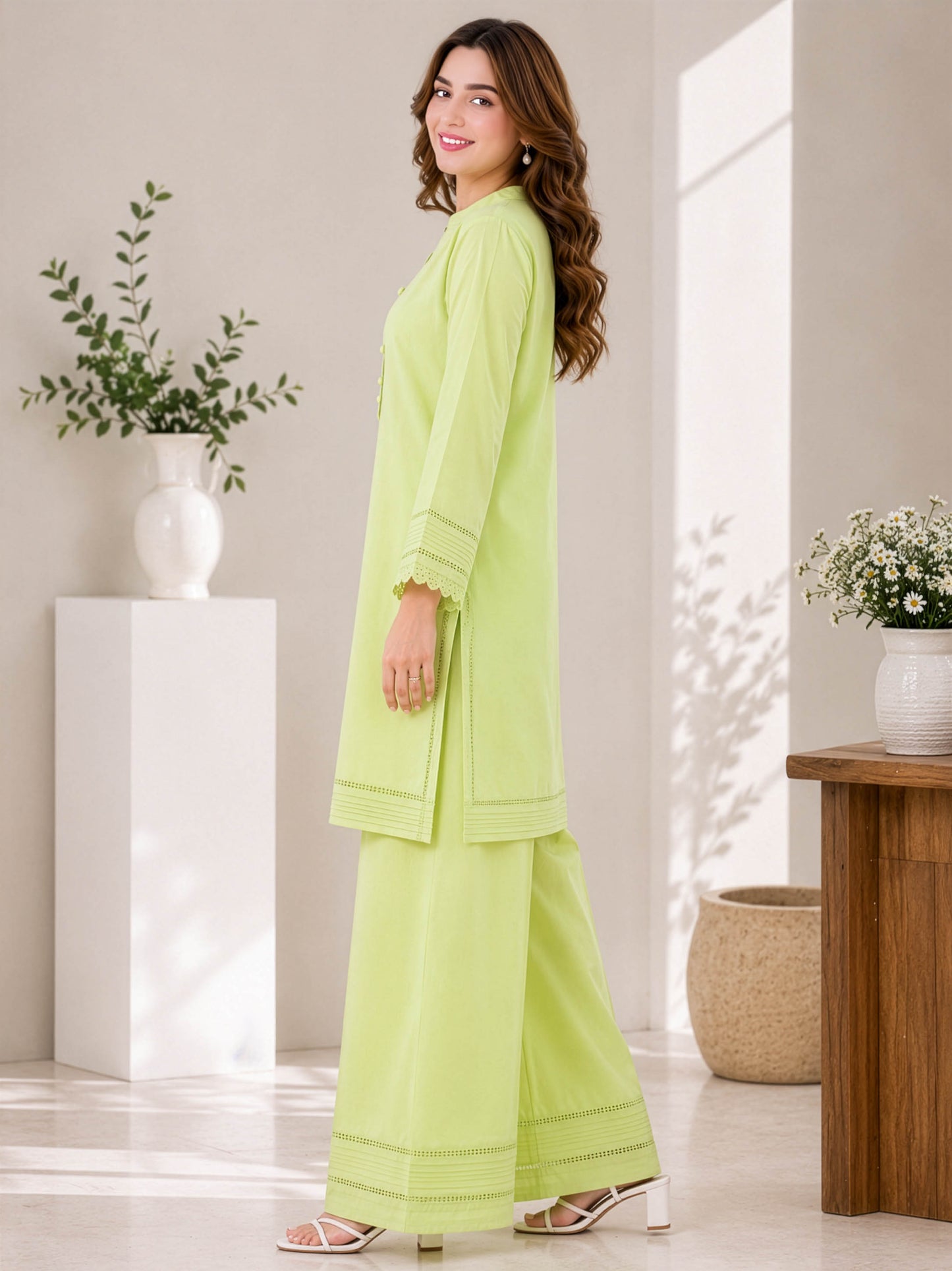 Lime Aura – Premium 2 Piece Co-Ord Set