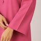 Solid Rose Pink Ethnic Kurta with Palazzo Pant