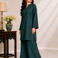 Bottle Green Solid Kurta Palazzo Co-Ord Set