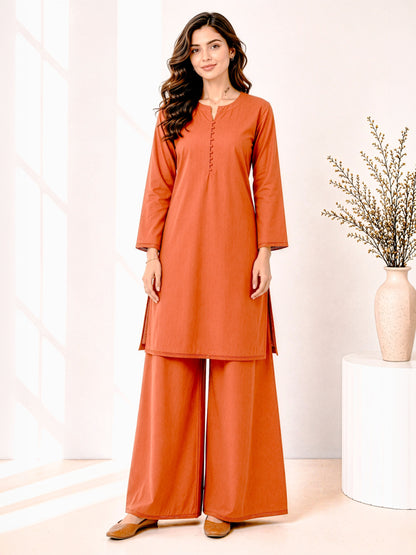 Straight Kurta with Palazzo Co-Ord Set