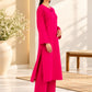Women's Fuchsia Pink Straight Kurta with Trouser