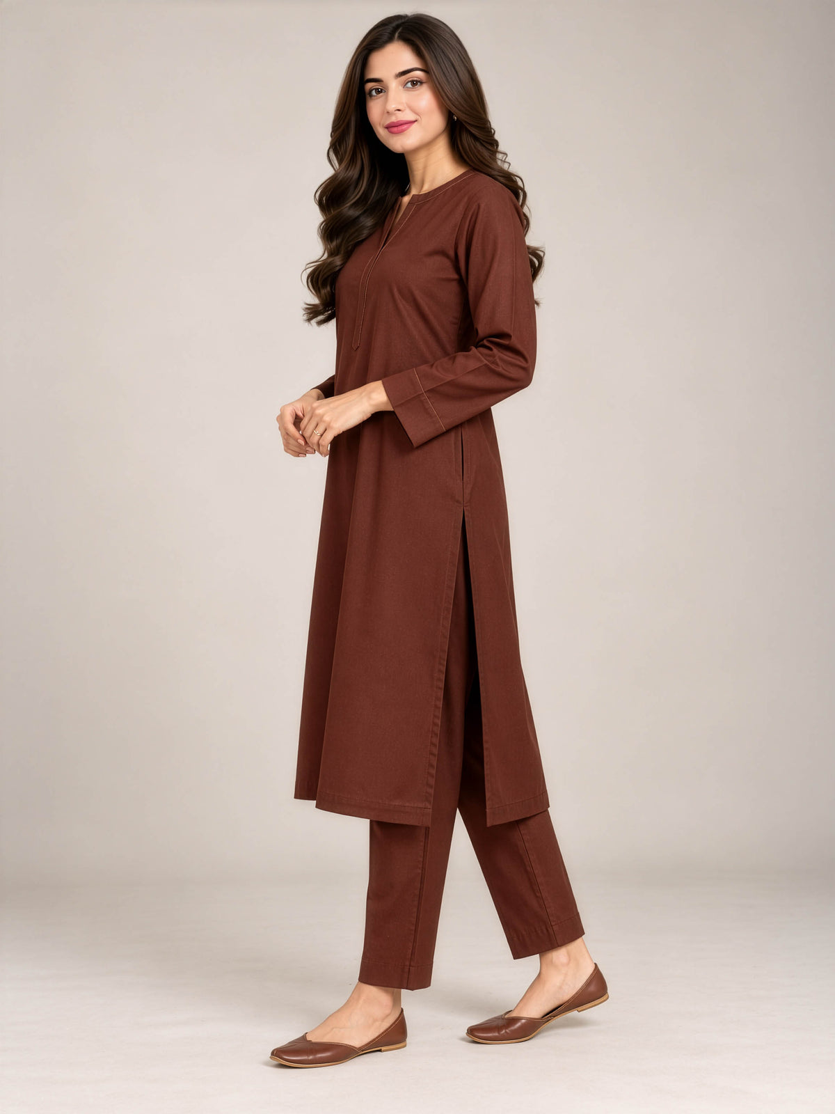 Cocoa Grace – Stone Linen 2-Piece Suit