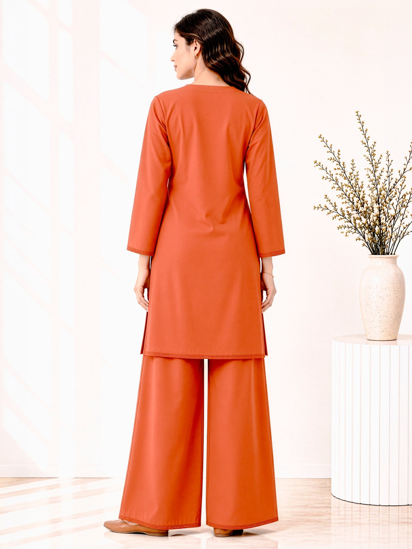 Straight Kurta with Palazzo Co-Ord Set