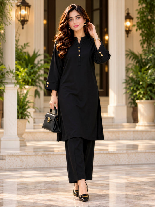 Midnight Pearl – Winter Stone Linen 2-Piece Suit