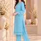 Aqua Muse – Premium Stone Linen Winter Suit