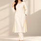 Ivory Grace – Premium Stone Linen Winter Kurta Set