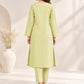Sage Grace – Premium Stone Linen Winter Kurta Set