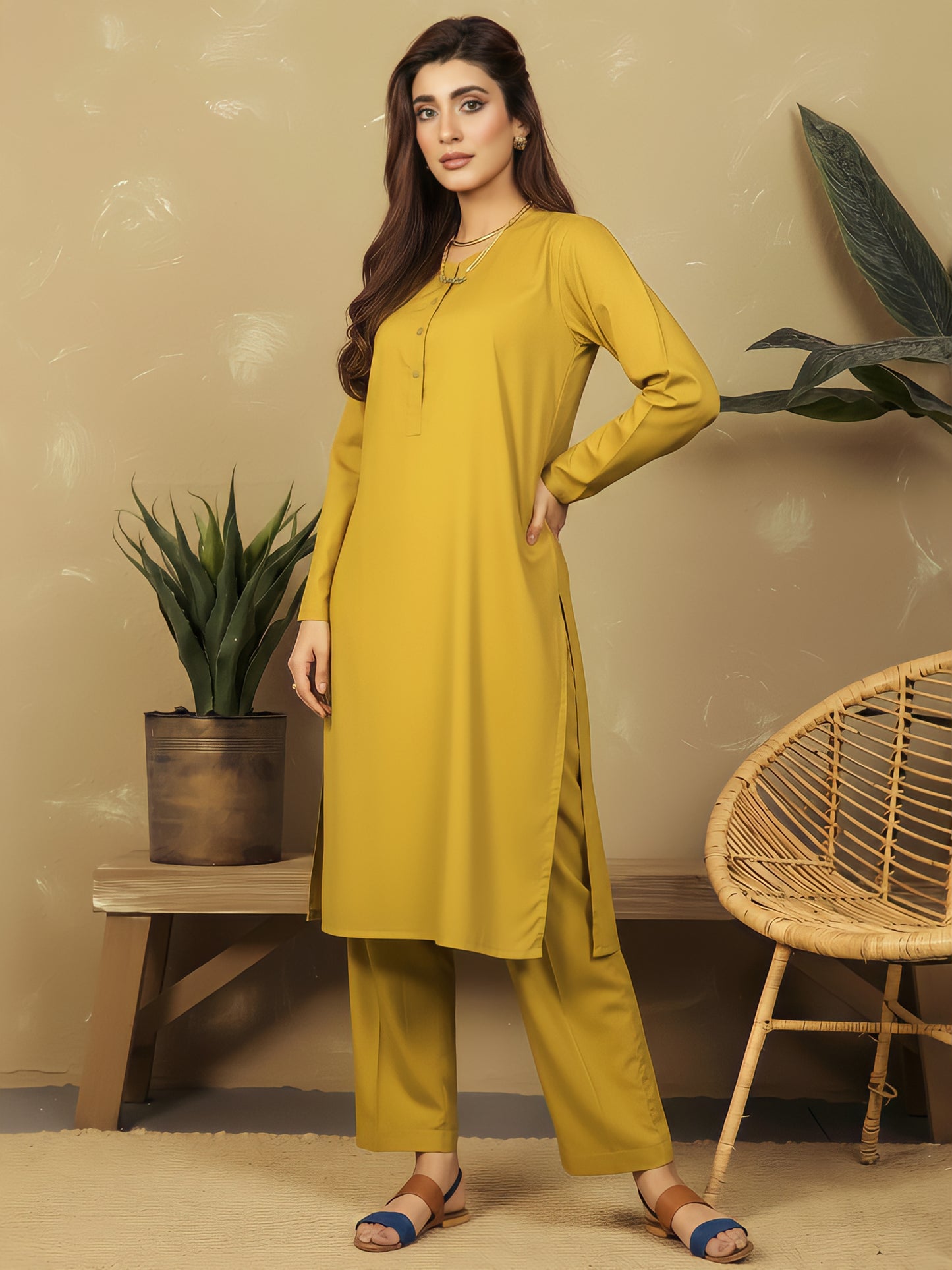 Premium Stone Linen 2-Piece – Pret (Winter)