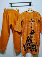 Slub Khaddar 2 Piece Kurta Set (Pret)