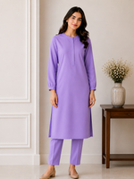 Lilac Grace – Premium 2-Piece Kurta Set