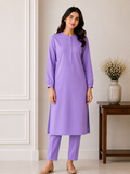 Lilac Grace – Premium 2-Piece Kurta Set