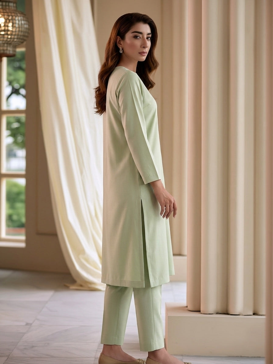 Elegant Mint Green Ethnic Co-Ord Set