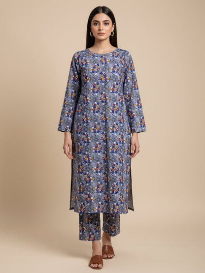 2 PCS Printed Kurta Set