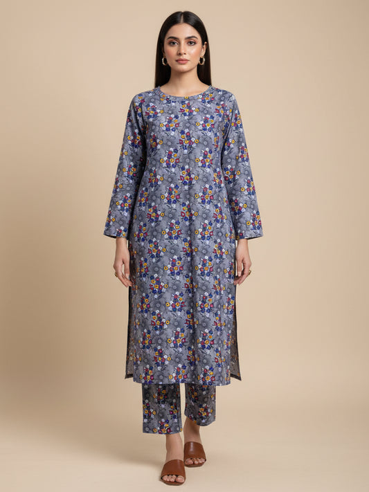 2 PCS Printed Kurta Set