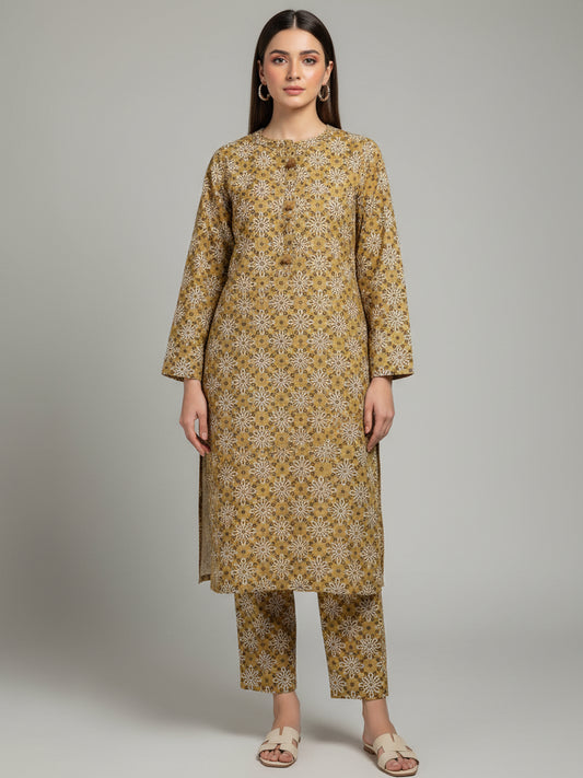 2 PCS Printed Kurta Set