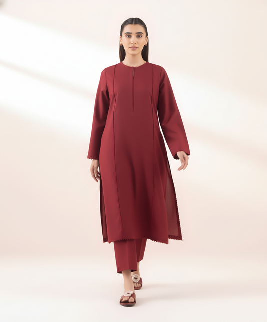 Stone Linen 2-Piece Kurta Set – Premium Pret